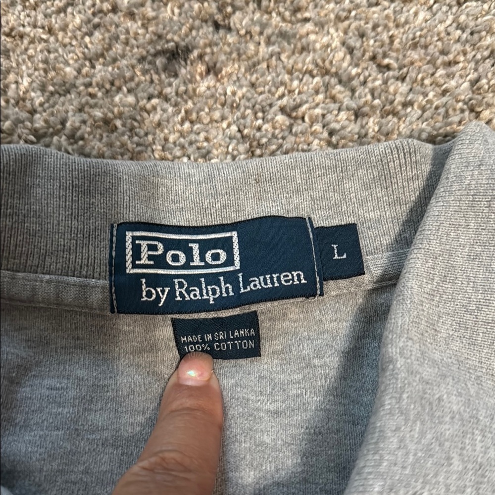Polo by Ralph Lauren Gray Classic Polo Shirt - Picture 2 of 4
